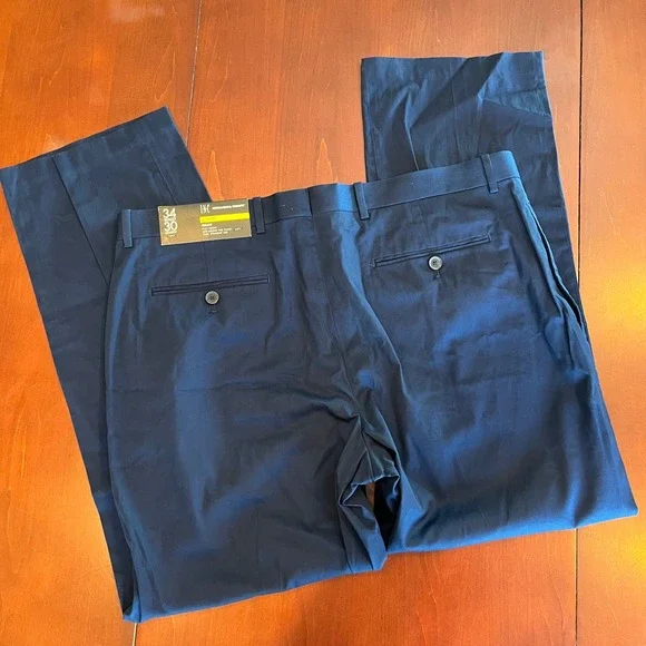 INC International Concepts Dress Pants Mens Blue 34x30 (Fits 36x28) Straight Leg - Picture 4 of 10